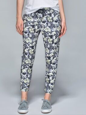 Lululemon Jet Crop Luxtreme Slim Pants Crosscourt Petal Black Clarity Yellow 8